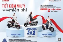 Bộ ba xe tay ga tiết kiệm xăng Yamaha Grande, Janus, Latte hút khách với ưu đãi “khủng”