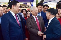 Tổng Bí thư, Chủ tịch nước Nguyễn Phú Trọng về thăm trường cũ