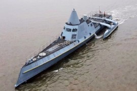 Hải quân Trung Quốc thử nghiệm tàu tàng hình không người lái 3 thân đa năng