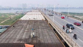 Dự án Cầu Vĩnh Tuy 2 là một trong những dự án được TP Hà Nội tập trung để bảo đảm tiến độ đề ra.