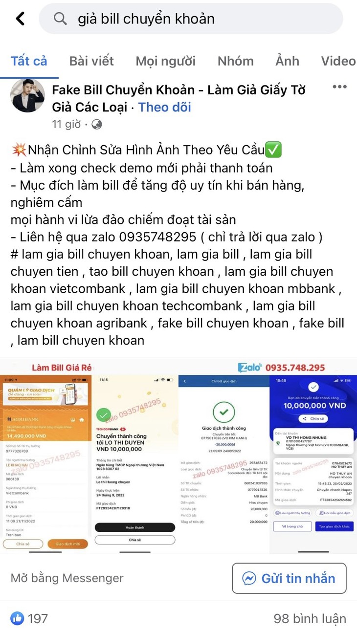 Chuyển tiền