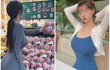 “Hot girl siêu thị” xứ Trung gây mê với body đồng hồ cát 