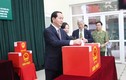Chủ tịch nước Trần Đại Quang cùng phu nhân đi bầu cử