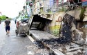 “Bức tranh gốm dài nhất thế giới” ở Hà Nội bị cháy đen