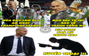 Ảnh chế bóng đá: Zidane khiến cả thế giới bái phục
