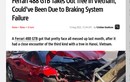 Báo Tây đưa tin vụ tai nạn Ferrari 488 GTB "nát đầu" ở Hà Nội