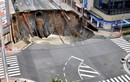 Khoảnh khắc đường phố Nhật thành "hố tử thần" trong vài giây