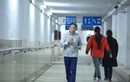 Tránh rét, người Hà Nội 'chui' xuống hầm đường bộ tập thể dục