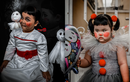 Bé gái Sài thành gây sốt với bộ ảnh hoá trang Halloween cực “lầy“