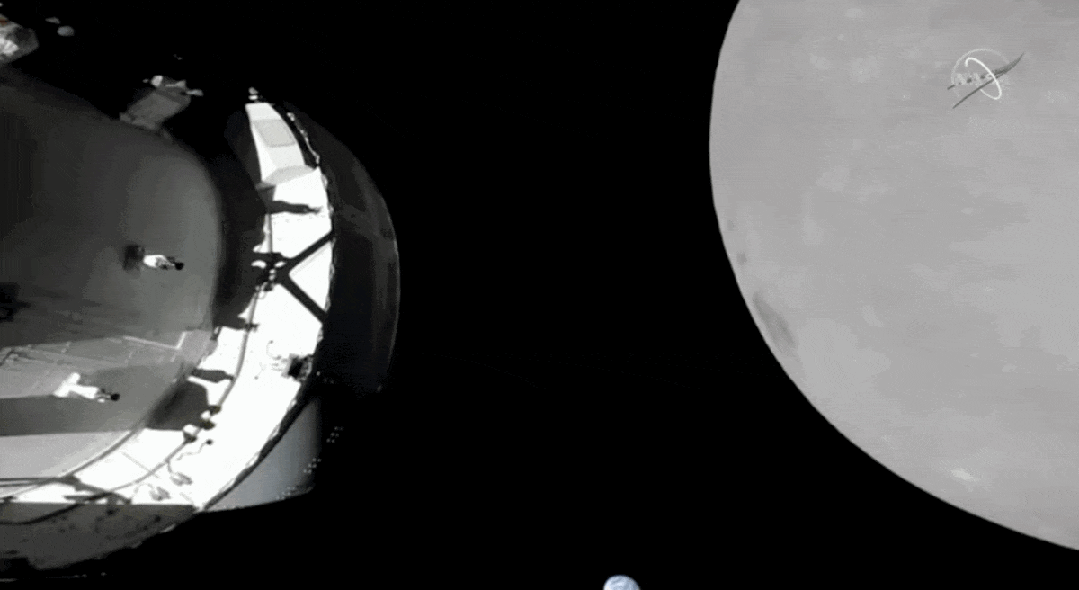 Tàu của NASA quay hình Trái đất cực nét khi ở gần Mặt trăng