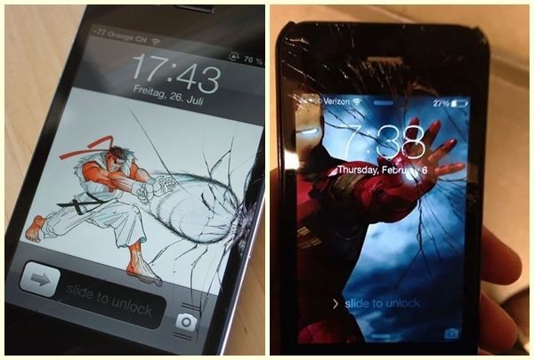 Hình nền vỡ màn hình iPhone 3D siêu thật để trêu đùa bạn bè siêu vui