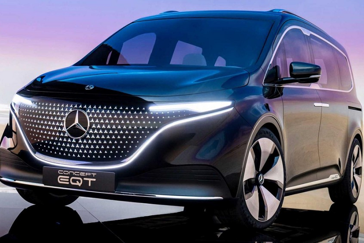 Soi Mercedes-Benz EQT 2022 - xe van 7 chỗ hạng sang chạy điện