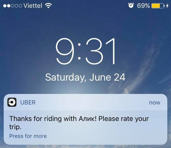 Ngoi o Sai Gon, khach bi tru tien di Uber tai Nga, Australia