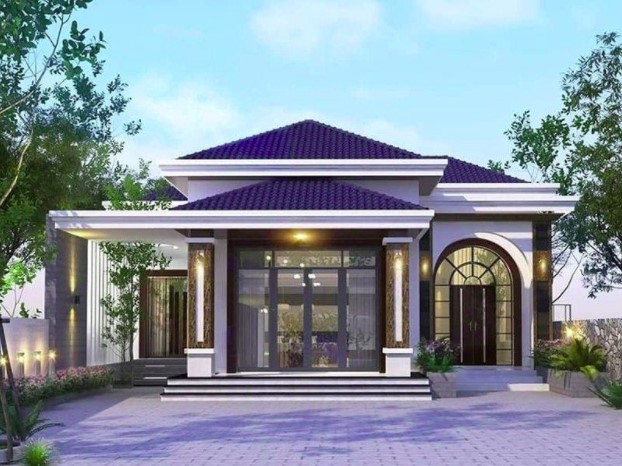 Nha cap 4 sieu sang, khong gian song chuan biet thu 5 sao