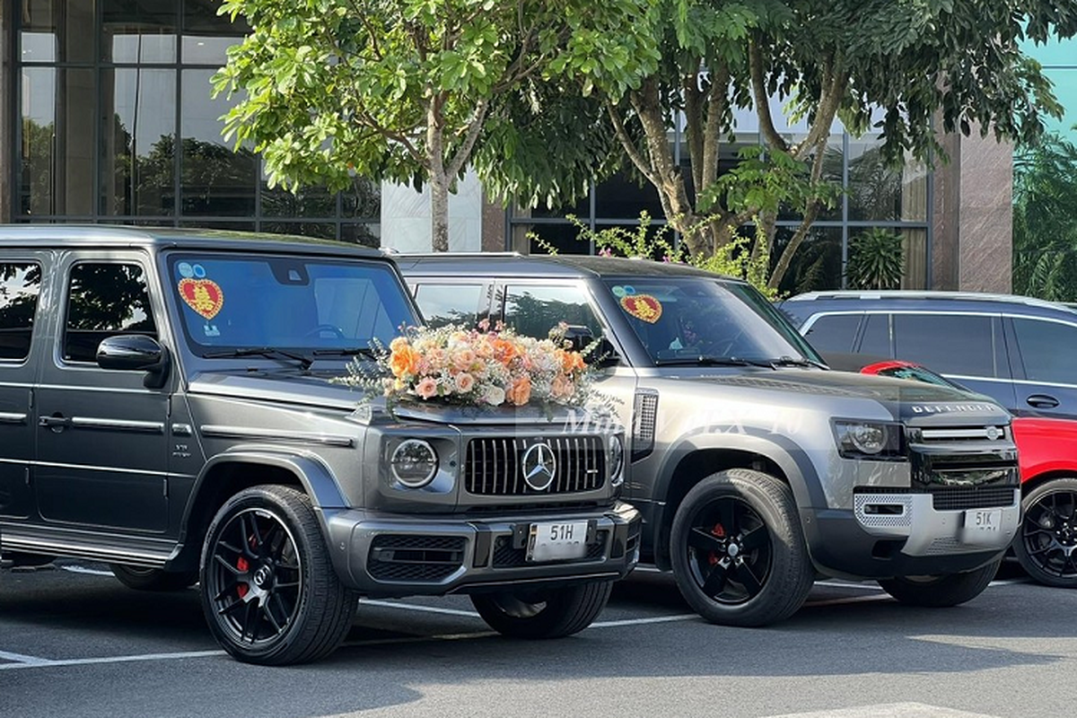 Dàn xe SUV hạng sang hơn 30 tỷ đồng rước dâu tại Cần Thơ - Hình 4 Dan xe SUV hang sang hon 30 ty dong ruoc dau tai Can Tho-Hinh-4