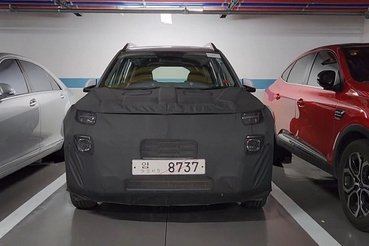 SUV hạng A mới của Hyundai "lộ hàng", đèn LED giống SantaFe 2024 - Hình 10 SUV hang A moi cua Hyundai