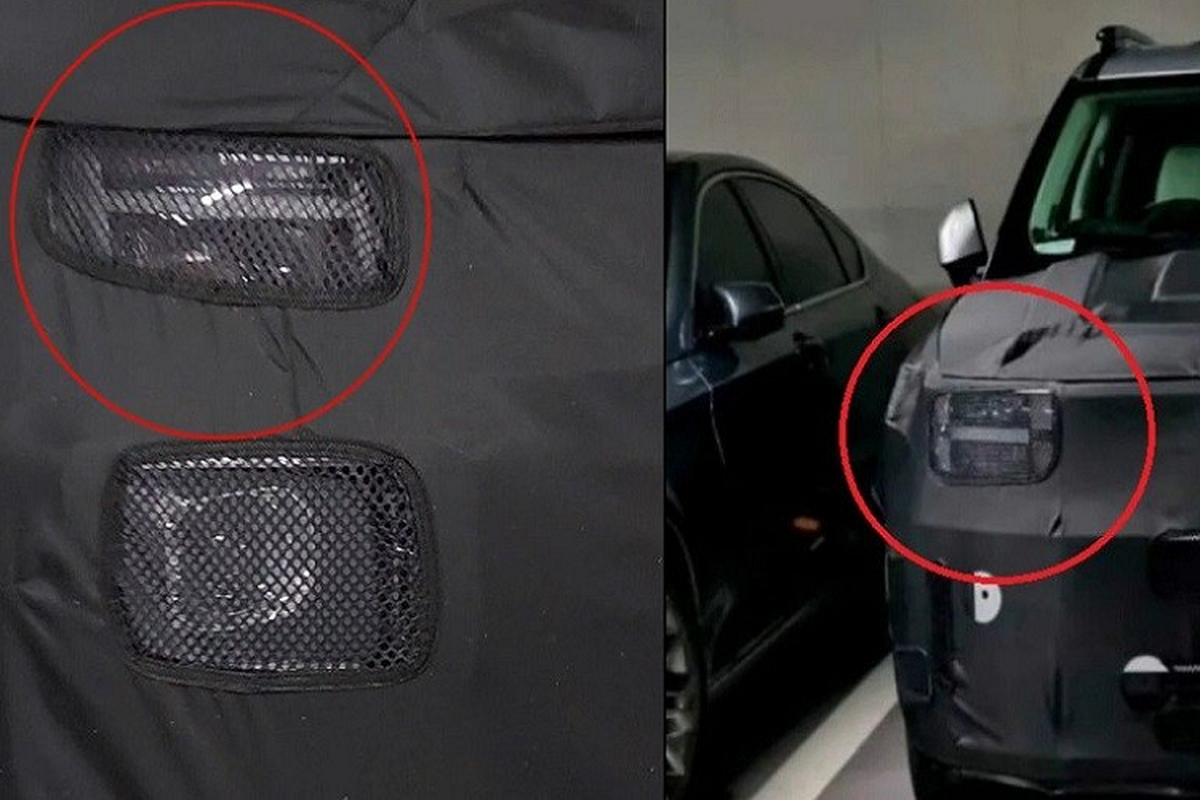 SUV hạng A mới của Hyundai "lộ hàng", đèn LED giống SantaFe 2024 - Hình 3 SUV hang A moi cua Hyundai