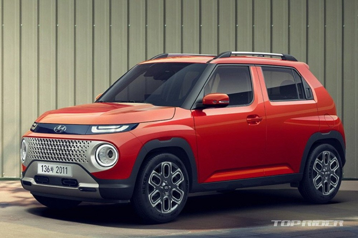 SUV hạng A mới của Hyundai "lộ hàng", đèn LED giống SantaFe 2024 - Hình 8 SUV hang A moi cua Hyundai