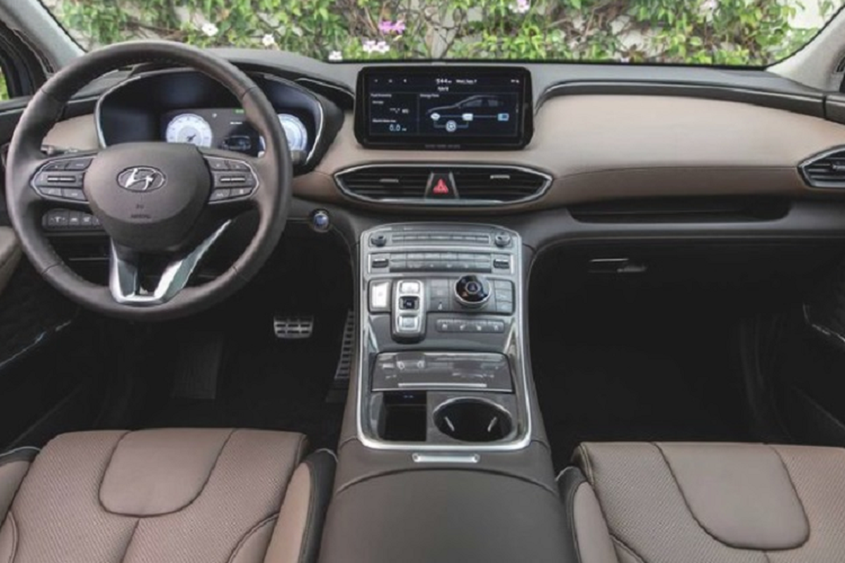 Hyundai SantaFe Hybrid lắp ráp Việt Nam lộ thông số. "đấu" Kia Sorento - Hình 4 Hyundai SantaFe Hybrid lap rap Viet Nam lo thong so.