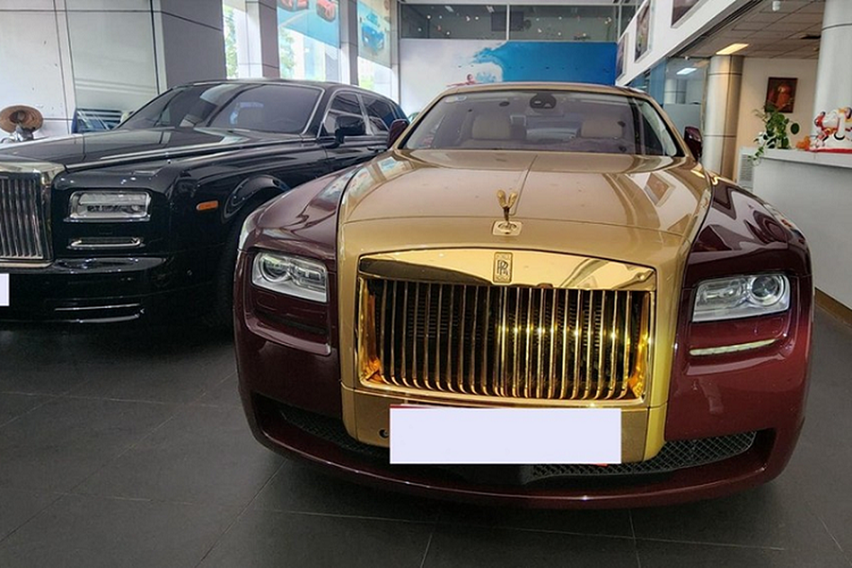 Rolls-Royce Ghost mạ vàng của đại gia "Quyết còi" đấu giá lần 5 - Hình 6 Rolls-Royce Ghost ma vang cua dai gia
