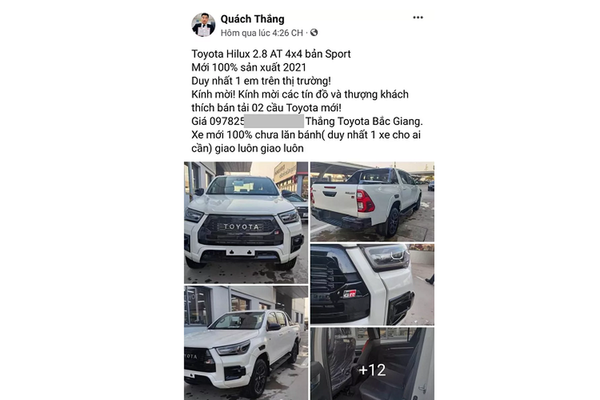 Toyota Hilux GR Sport độc nhất Việt Nam chào bán hơn 1 tỷ đồng - Hình 3 Toyota Hilux GR Sport doc nhat Viet Nam chao ban hon 1 ty dong-Hinh-3