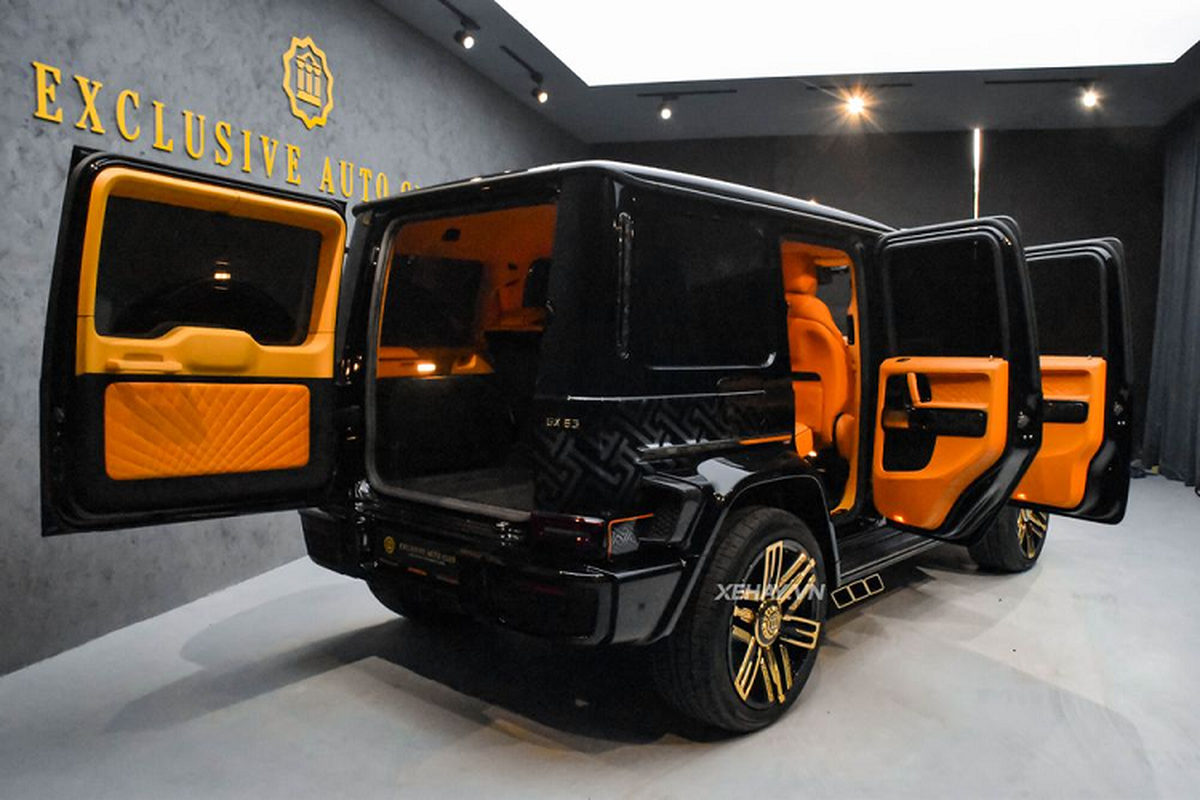 Dân chơi Việt Nam dát 12 lượng vàng 24K lên Mercedes-AMG G63 - Hình 11 Dan choi Viet Nam dat 12 luong vang 24K len Mercedes-AMG G63-Hinh-11