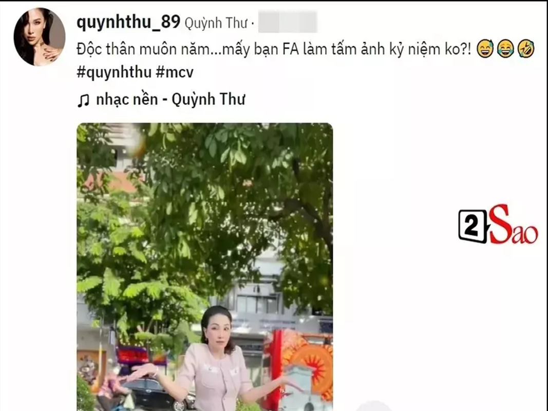 Quynh Thu's song following on ao 