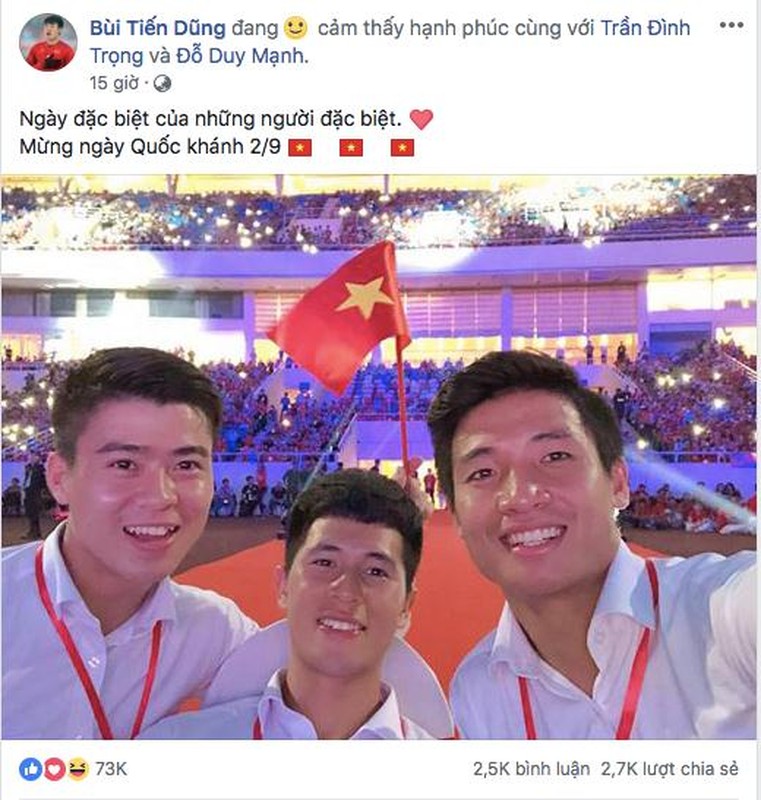 Bo 3 trung ve U23 Viet Nam gay me dan mang bang anh selfie cuc chat