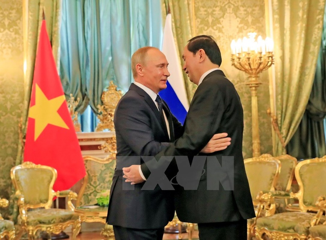 Anh: Chu tich nuoc Tran Dai Quang hoi dam voi Tong thong Nga Putin-Hinh-2